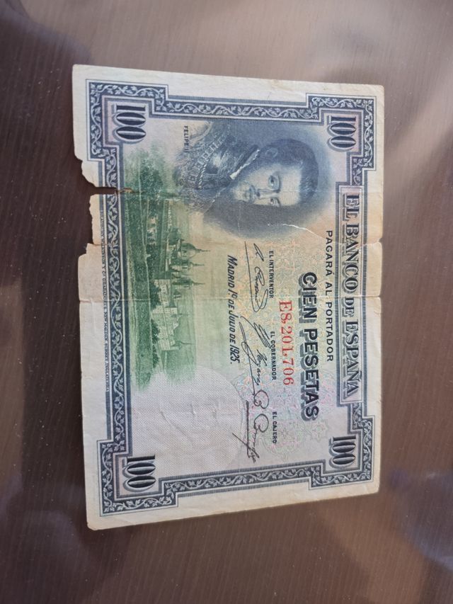 Billete 100 pesetas España (1925)