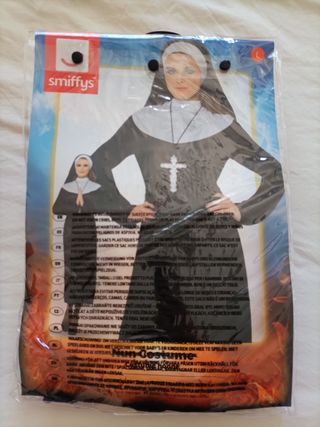 Disfraz de Monja no sexy talla L