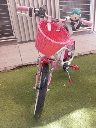 Bicicleta niña 16" rosa
