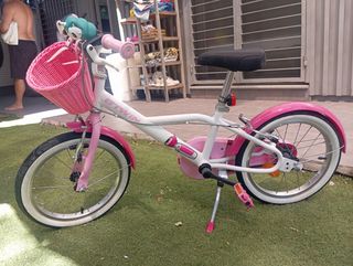 Bicicleta niña 16" rosa