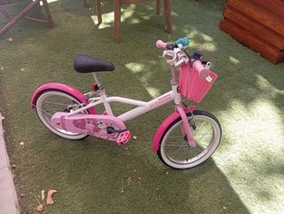 Bicicleta niña 16" rosa