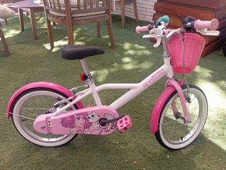 Bicicleta niña 16" rosa