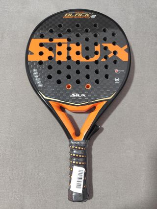 Pala pádel Siux Black Carbon Revolution 2 (Nueva)