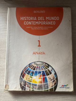 Libro de Historia del mundo contemporáneo de 1 bac