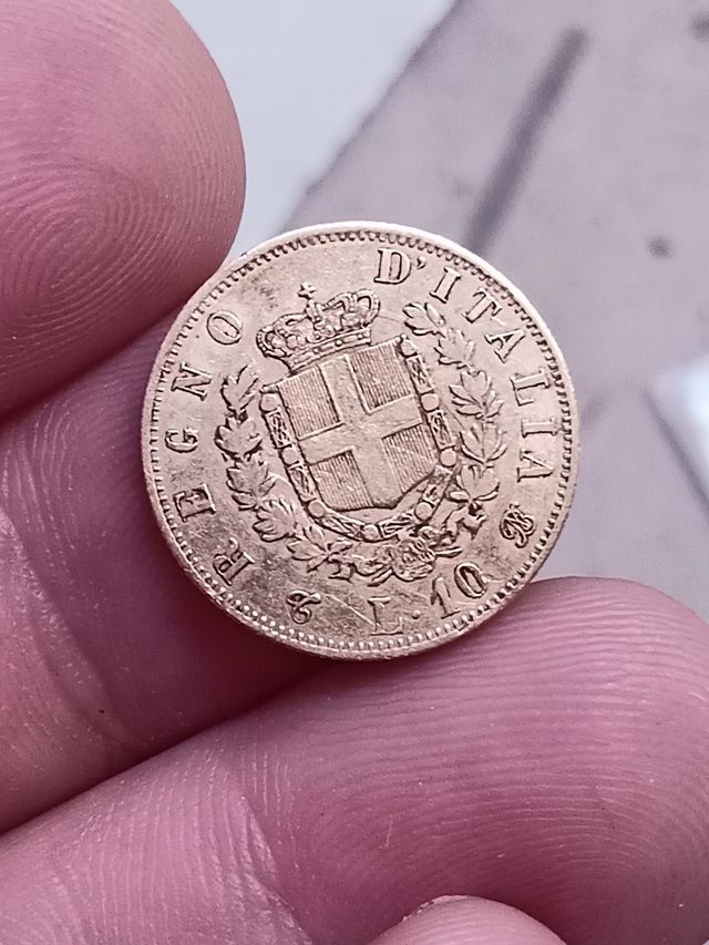 10 Lire 1863 Regno d'Italia - Oro