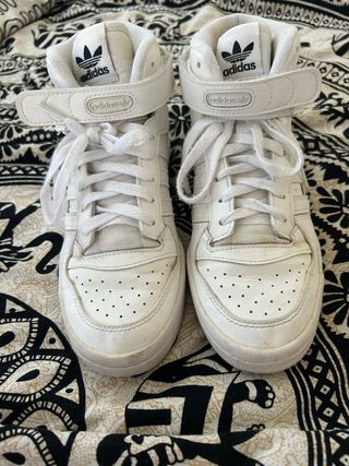 Adidas Forum - Tenis blancos verdaderos 