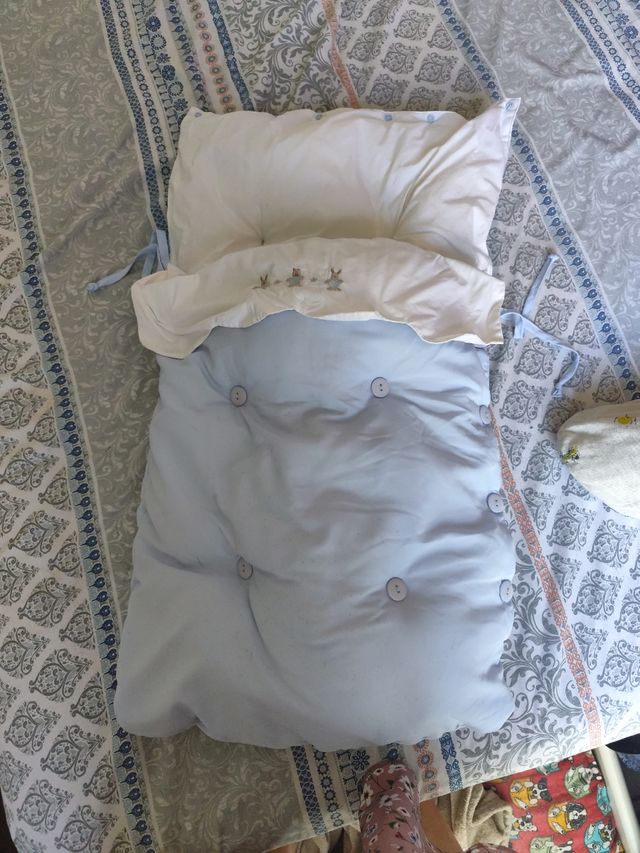 Saco-arrullo de dormir bebé - Azul claro