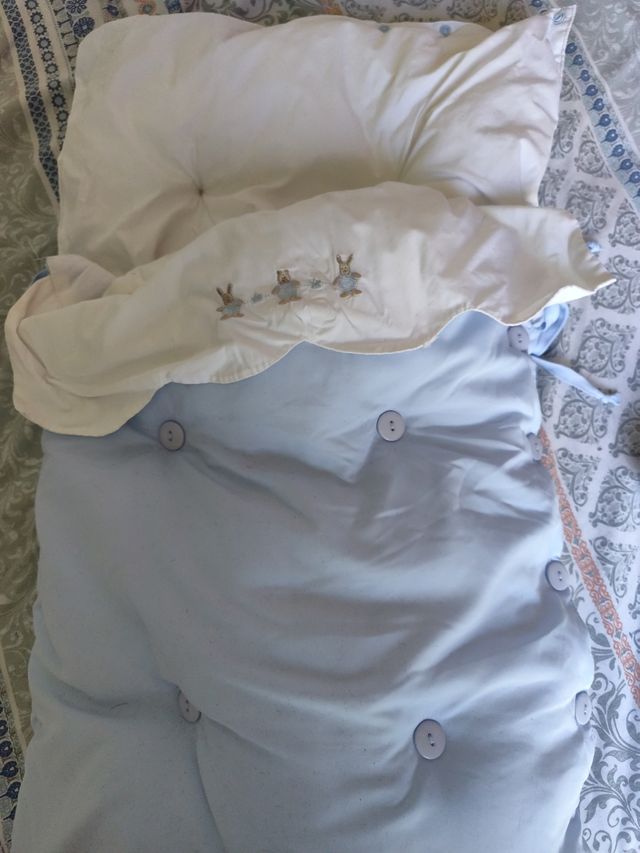 Saco-arrullo de dormir bebé - Azul claro