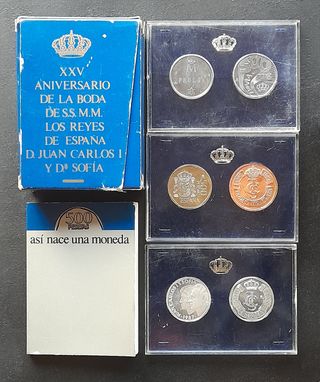 Cartera Prueba 500Ptas 1987 25 Aniv Boda SS. Reyes