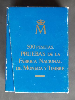 Cartera Prueba 500Ptas 1987 25 Aniv Boda SS. Reyes