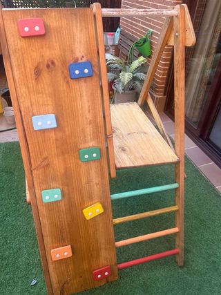 Rocodromo da arrampicata in legno per bambini/parco giochi per bambini