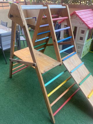 Rocodromo da arrampicata in legno per bambini/parco giochi per bambini