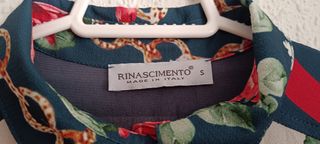 Vestido Riascimiento flores S/36/8