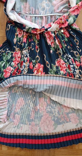 Vestido Riascimiento flores S/36/8