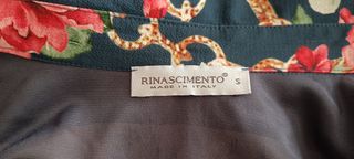 Vestido Riascimiento flores S/36/8