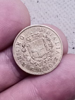 10 Lire 1863 vittorio Emanuele II Oro regno Italia