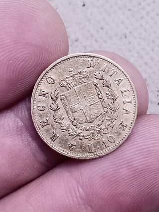 10 Lire 1863 vittorio Emanuele II Oro regno Italia
