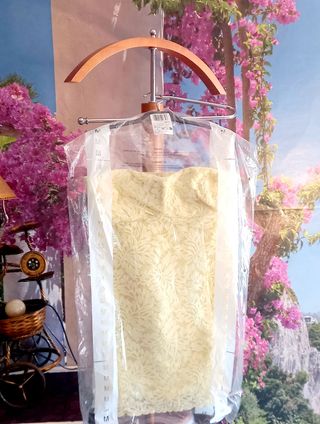 Vestido fiesta amarillo talla M
