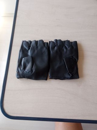 Guantes cuero negros | Punk