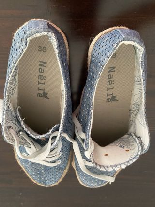 Zapatillas verano azules