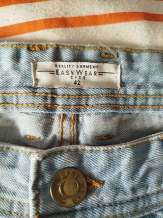 Bermudas EASYWEAR L - Vaqueras azules