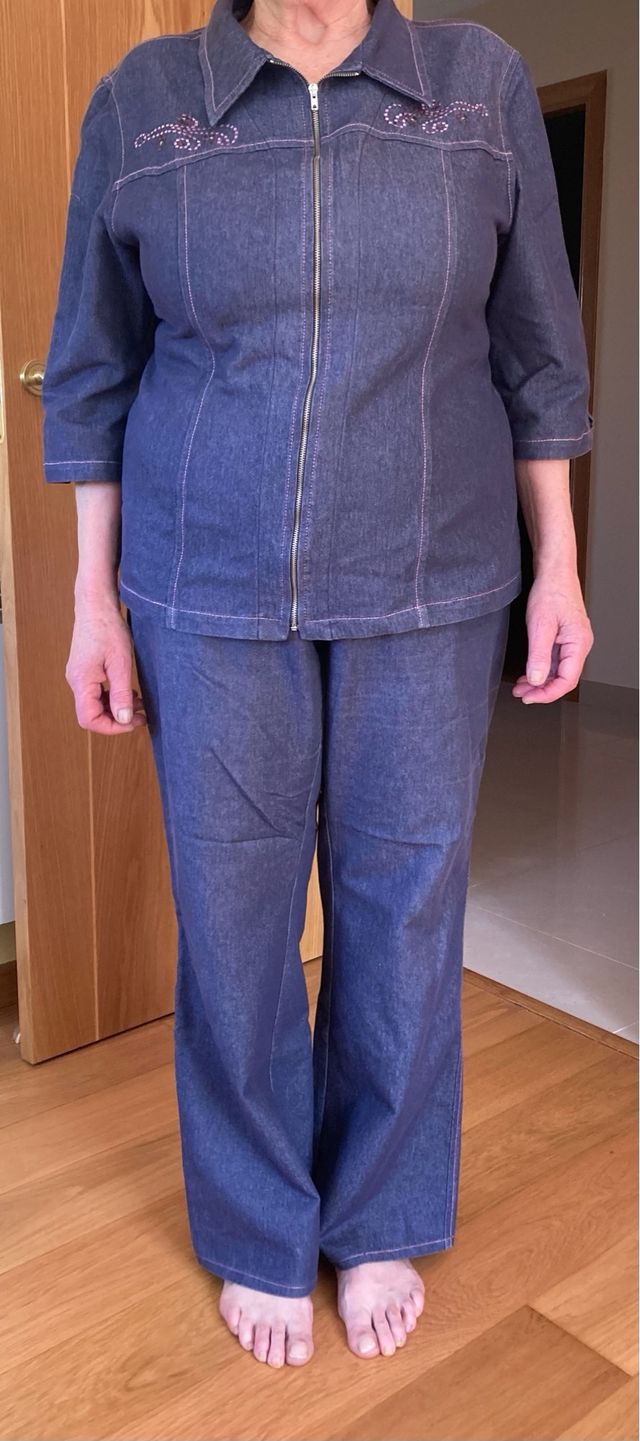 Traje vaquero azul - chaqueta y pantalón