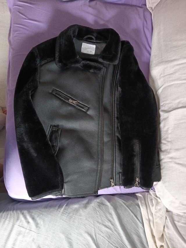 Chaqueta borreguillo negra