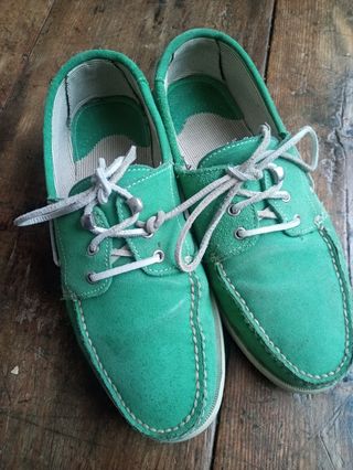 Zapatos náuticos Zara - Verde