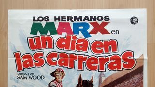 Cartel original Un día en las carreras (Marx 1937)