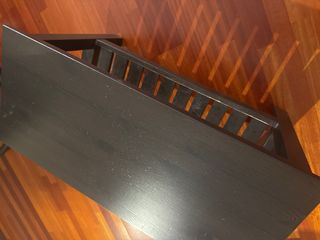 Banco recibidor negro - madera