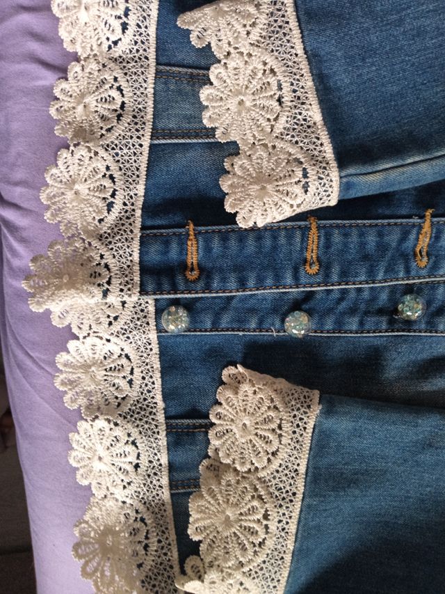 Vaquera hecha a mano para la comunión