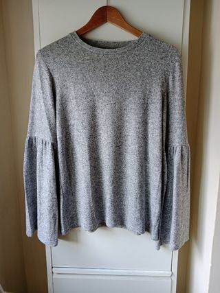 Jersey gris manga campana