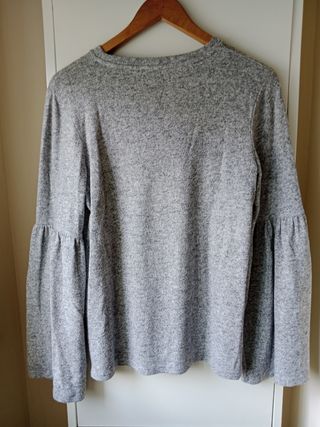 Jersey gris manga campana