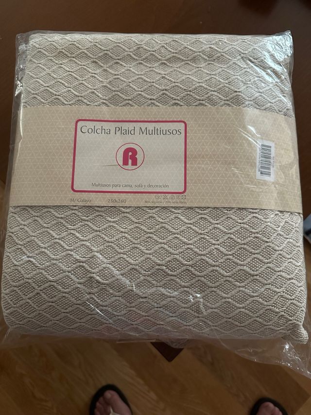 Colcha Plaid Multiusos nueva Beige 230x260
