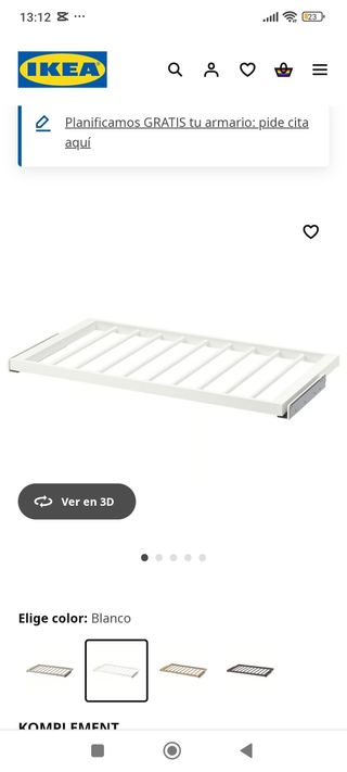 Estantería KOMPLEMENT IKEA - Blanca