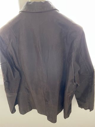 Chaqueta piel marrón DELUCA 
talla 48