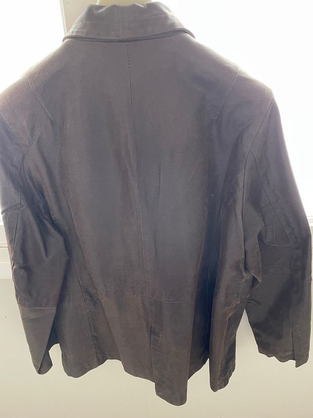 Chaqueta piel marrón DELUCA talla 48