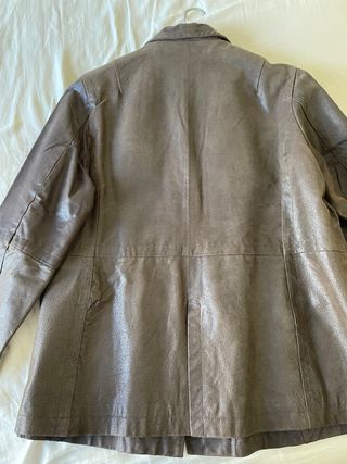Chaqueta piel marrón DELUCA 
talla 48