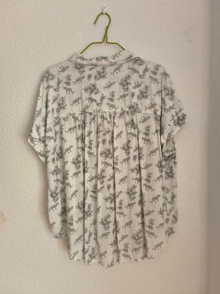 Blusa blanca rayón L