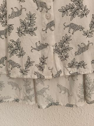 Blusa blanca rayón L