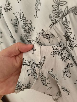 Blusa blanca rayón L