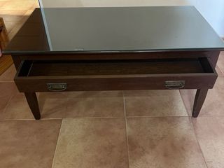 Mesa centro madera - cristal