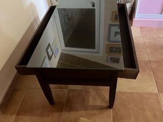 Mesa centro madera - cristal