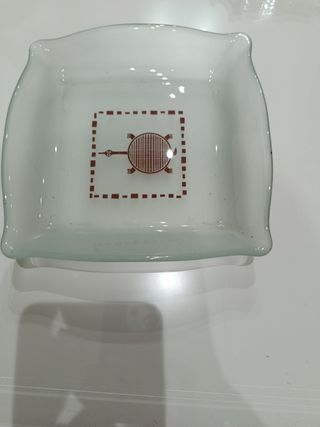 Cenicero vintage de vidrio