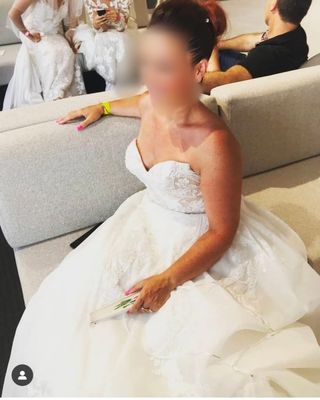 Vestido novia encaje blanco