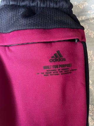 Pantalón Adidas chándal azul-fusia