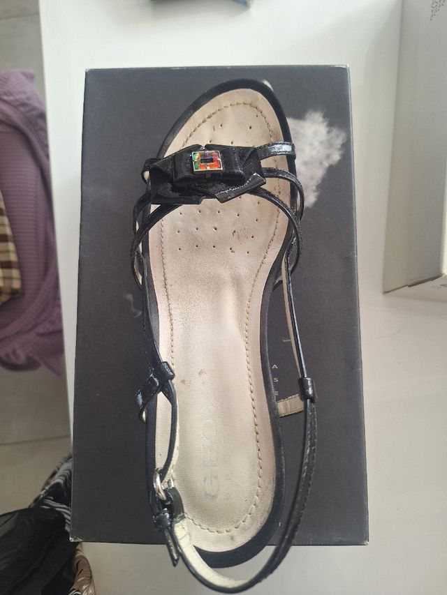 Sandalo Geox nero donna