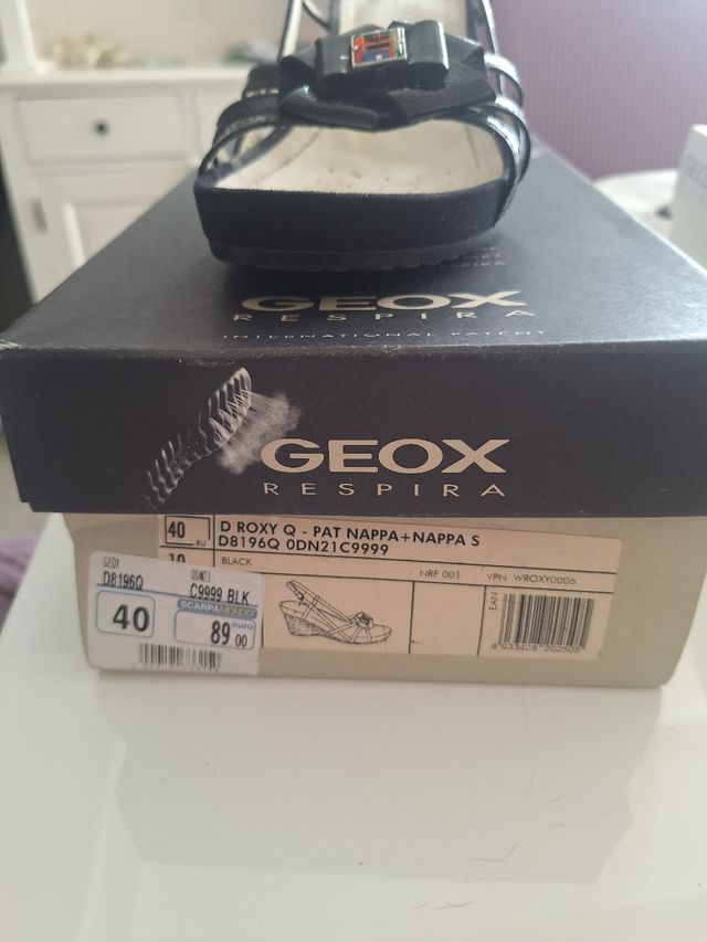 Sandalo Geox nero donna