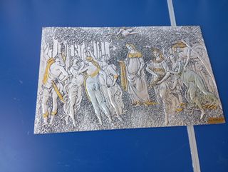 Opera laminato argento 925% rilievo
