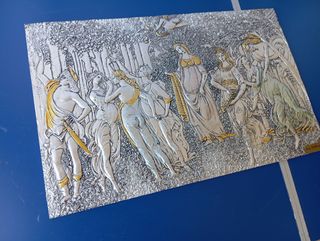 Opera laminato argento 925% rilievo